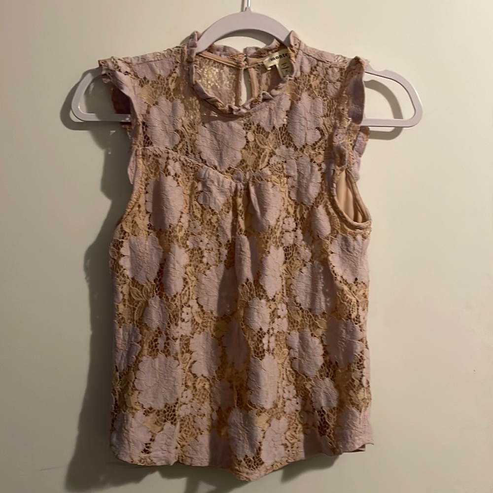 3/$15💛 🌷Pink Dressy Monteau Top 🌷
